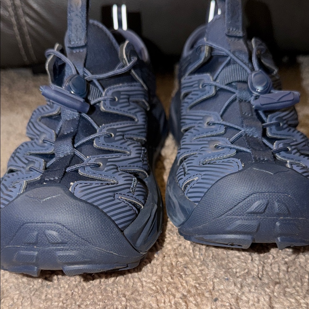 Hoka Hopara All Gender Navy Blue Athletic Sandals - Size M6/W7